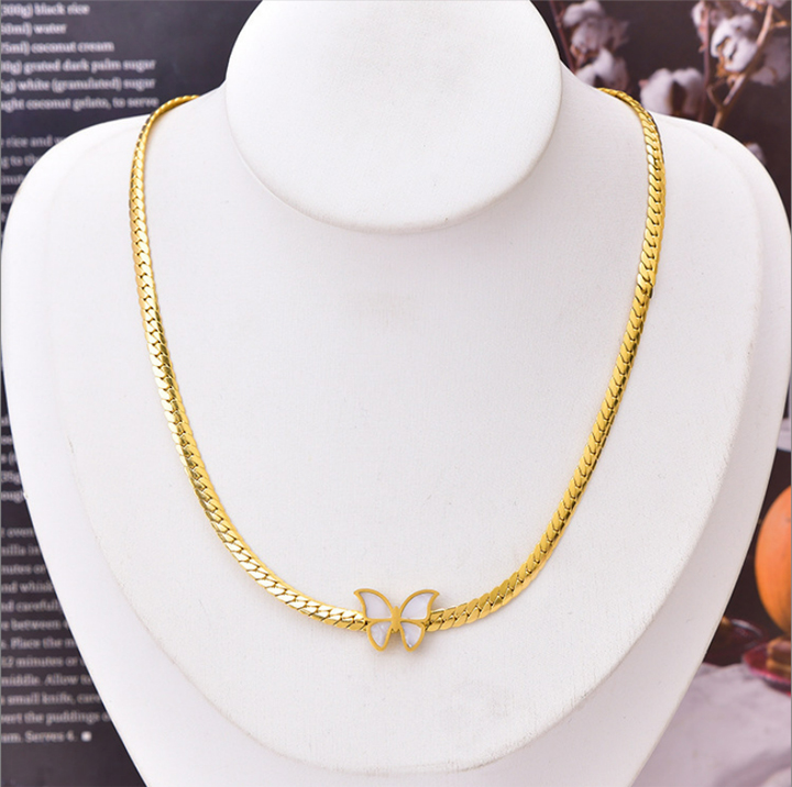 TN638 Dây chuyền nữ titan con bướm