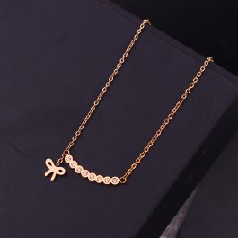 TN782 Dây chuyền nữ titan mặt hình chiếc nơ