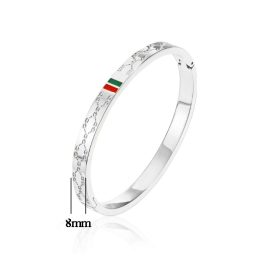 TV092 Vòng tay titan Gucci size nam bảng 8mm